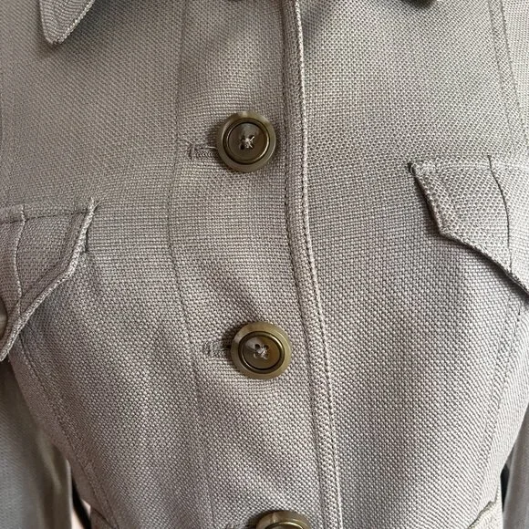 Rachel Zoe Blazer / Jacket Military Style Size 4 Tencel / Cotton - Picture 5 of 7